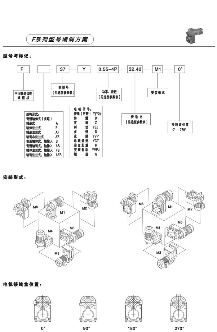 F系列平行轴斜齿轮减速电机